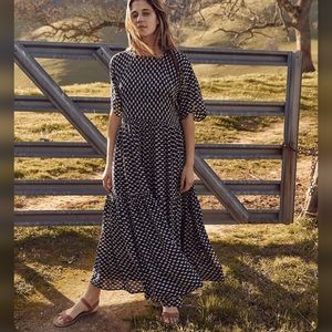 Christy Dawn Theo Dress in Midnight Block, Small